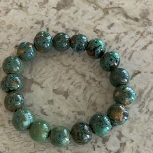 Clay beaded bracelet